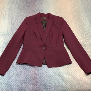 Burgundy Short Blazer